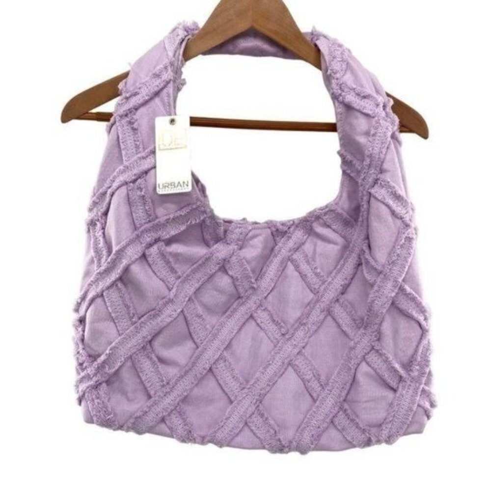 Urban Expressions Barbuda Hobo Bag in Lavender New - Picture 5 of 16